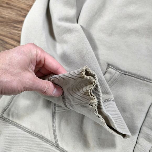 Timberland tan Sherpa lined streetwear casual full zip jacket mens Large - Picture 7 of 12